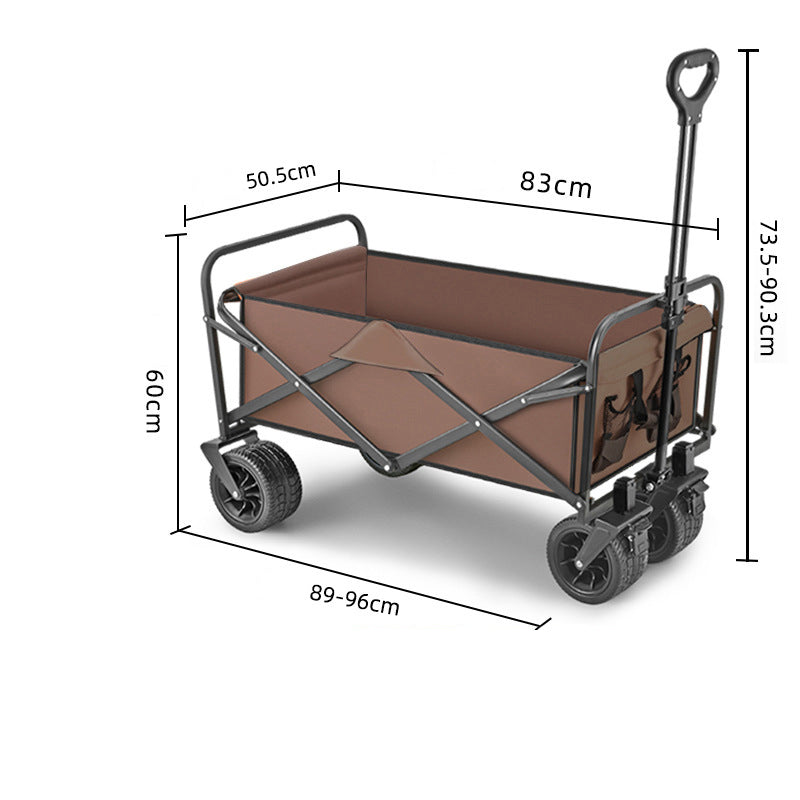 Heavy-Duty Folding Camping Wagon – 150L Utility Cart with All-Terrain Wheels