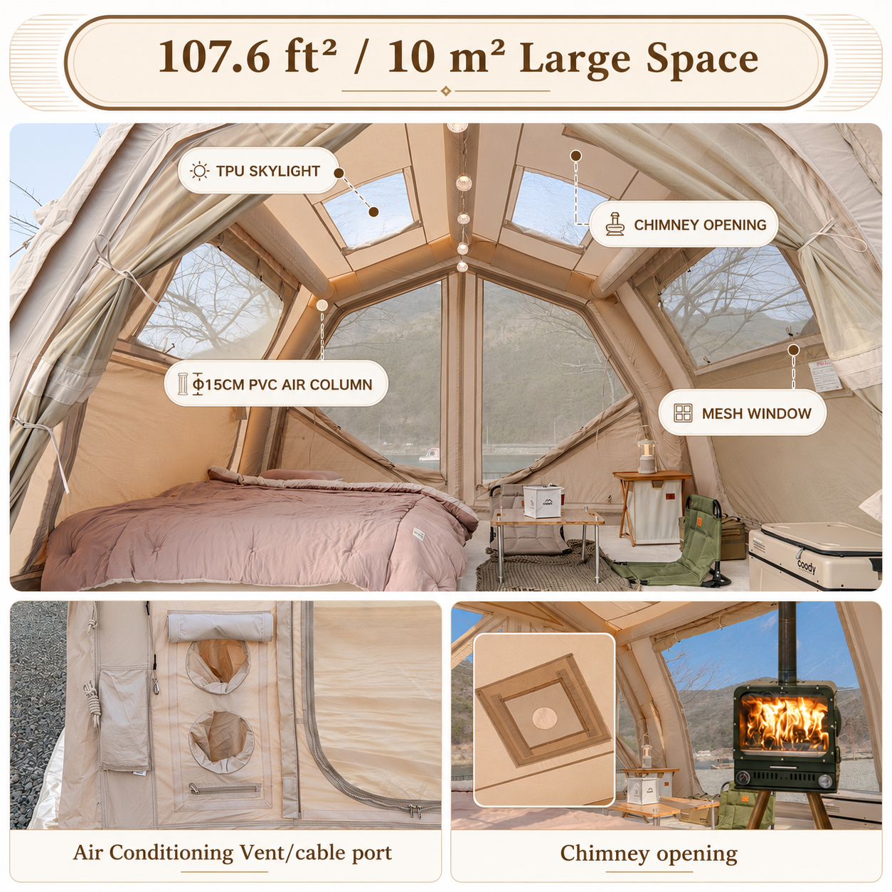 Coody 10.0 Pro Inflatable Tent