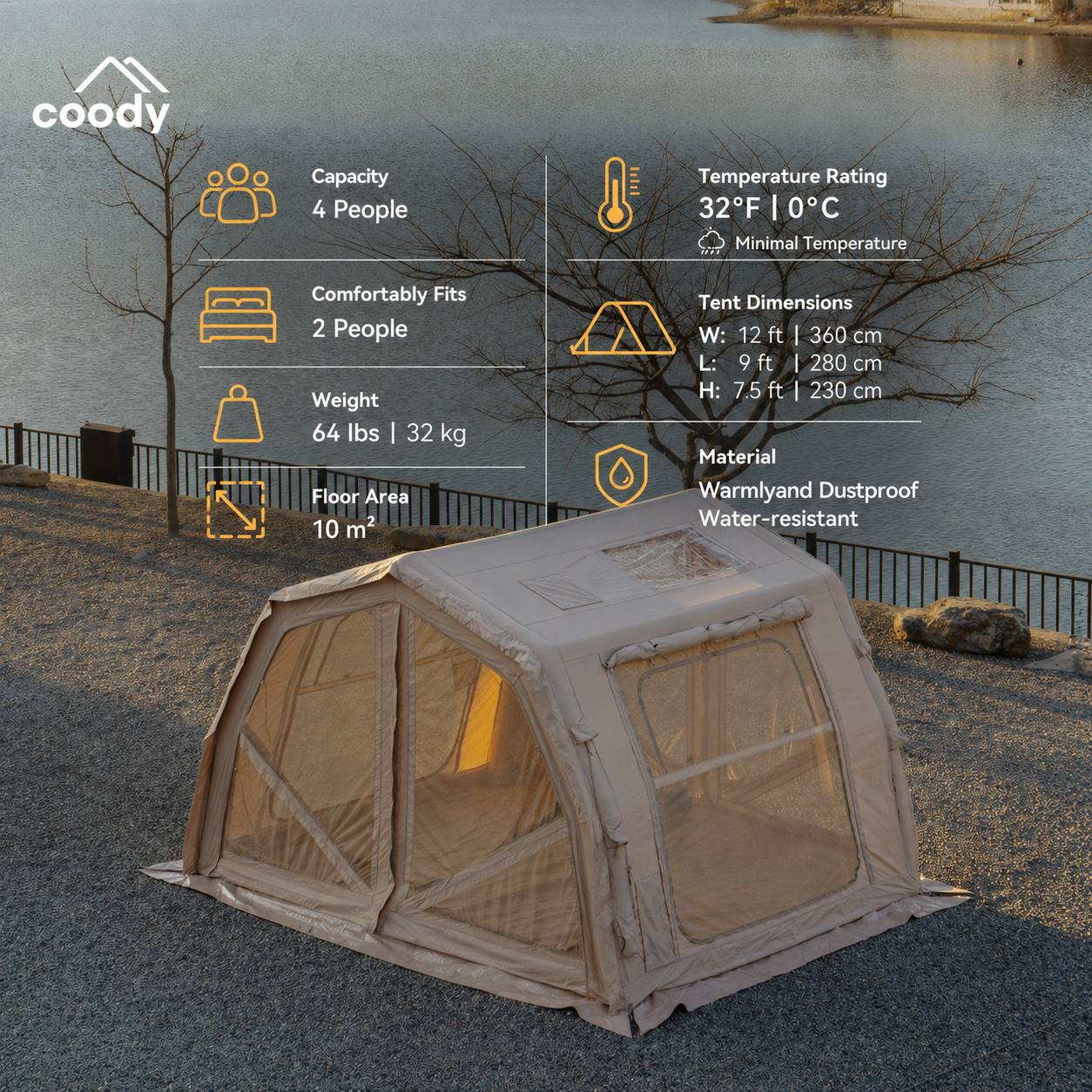 Coody 10.0 Pro Inflatable Tent