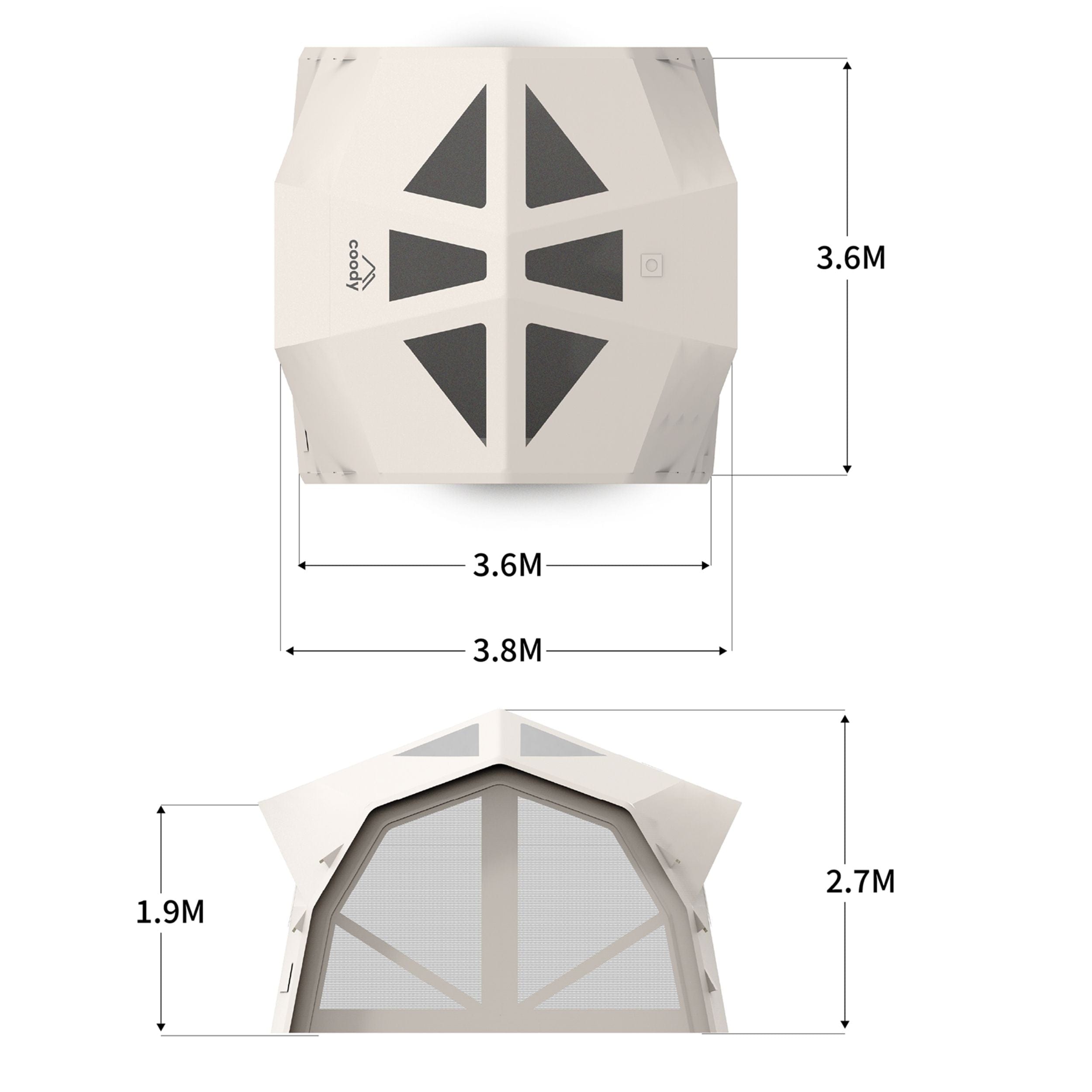 Coody Hubshelter Pro Inflatable Tent