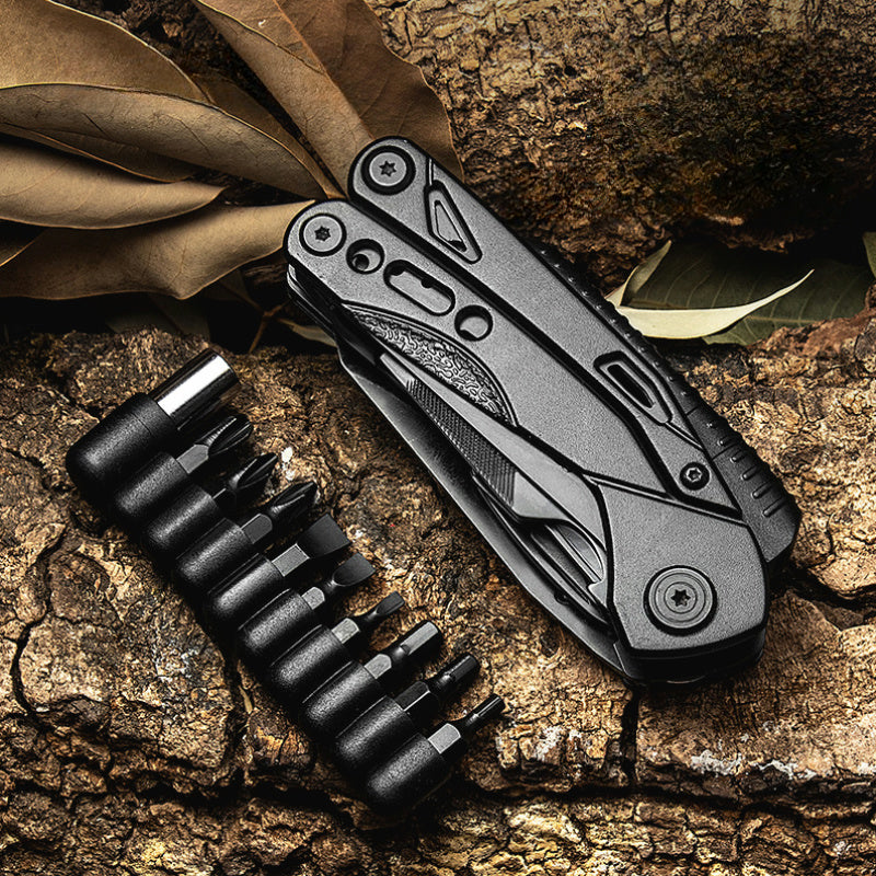 Folding Pocket Tool Knife – Pliers, Screwdriver, Opener & Whistle with Sheath