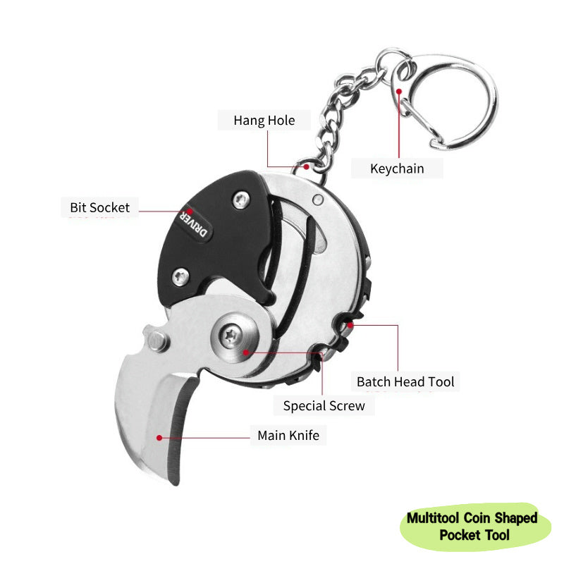 Mini EDC Tool – Keychain Pocket Knife for Outdoor & Everyday Use