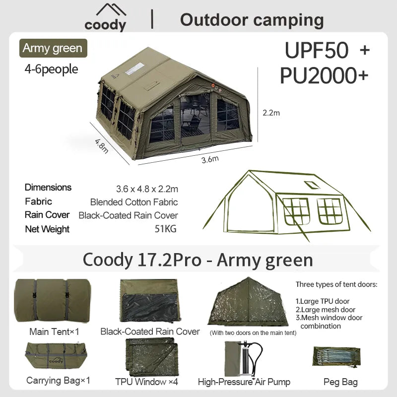 Pre-order | Coody 17.2 Inflatable Tent