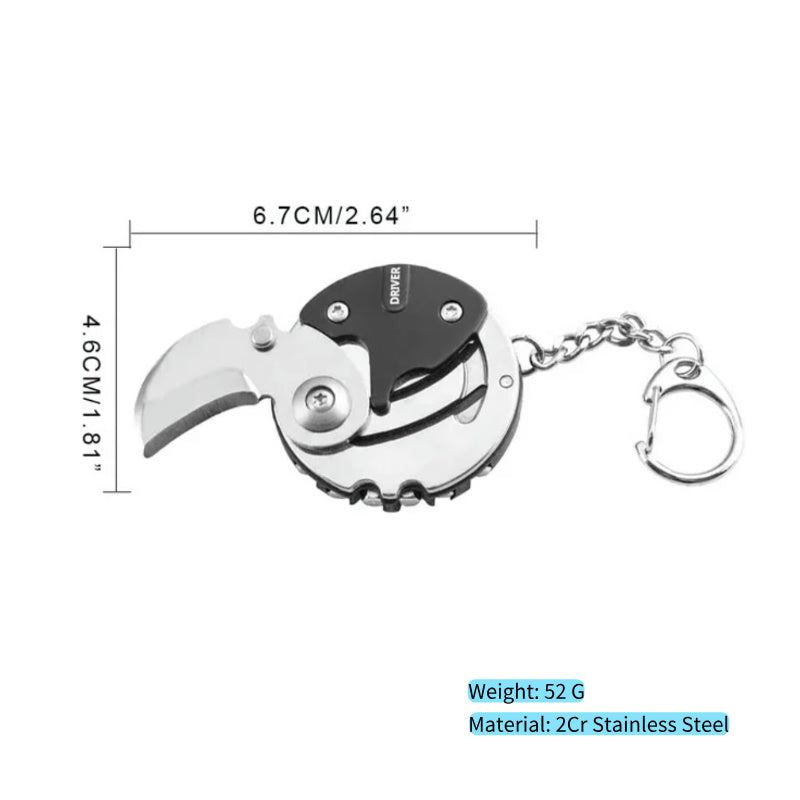 Mini EDC Tool – Keychain Pocket Knife for Outdoor & Everyday Use