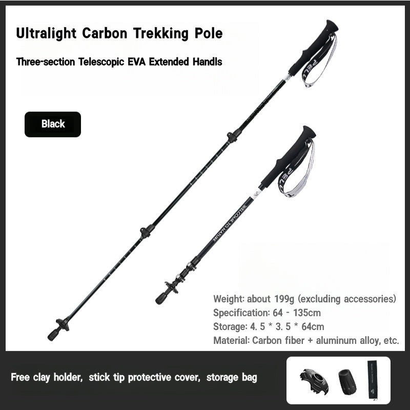 Pelliot Ultra-Light Carbon Fiber Trekking Pole (1Pc)