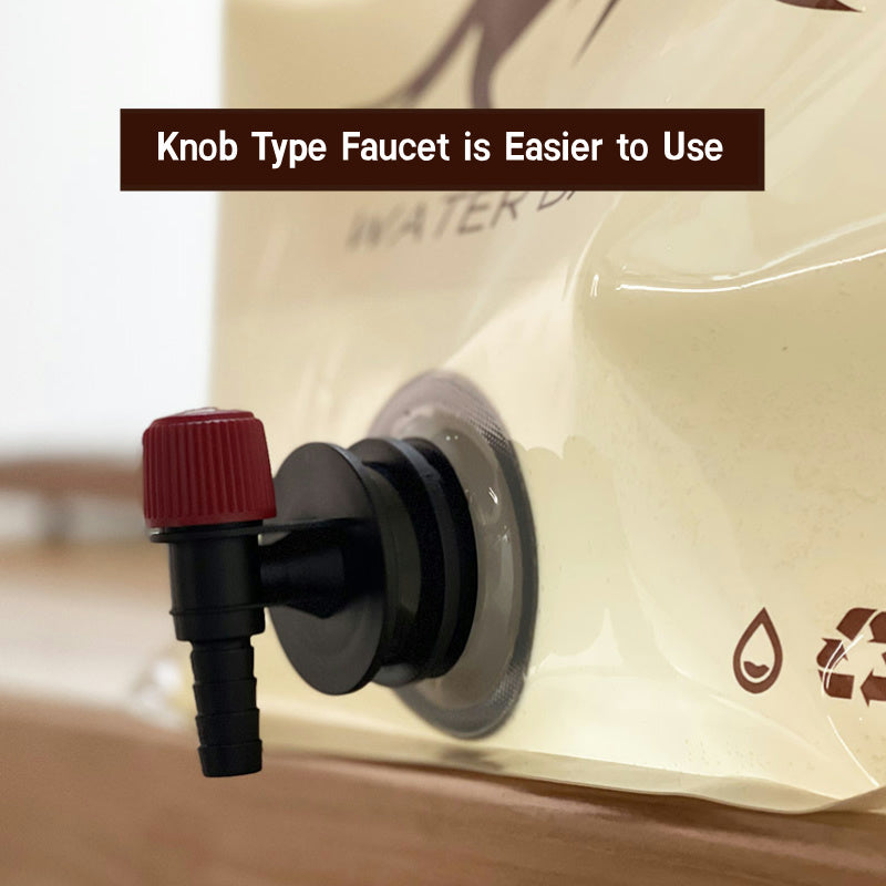 8L Folding Water Bag – With Spigot, for Camping & Travel