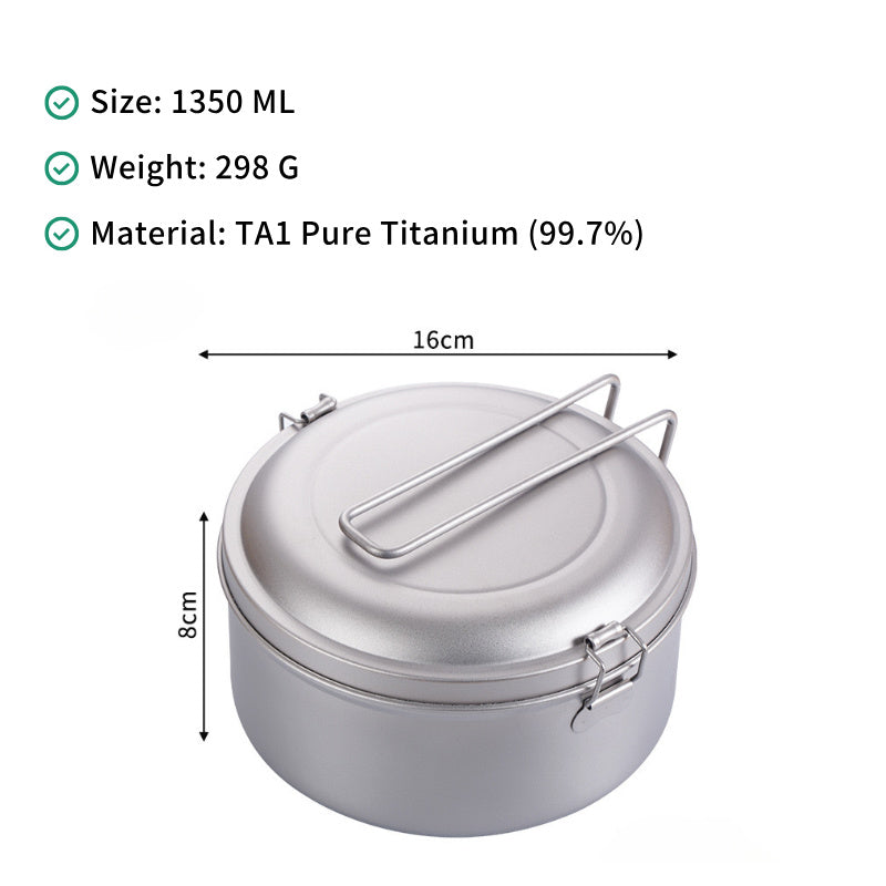 Adrift Allseason | Pure Titanium Lunch Box