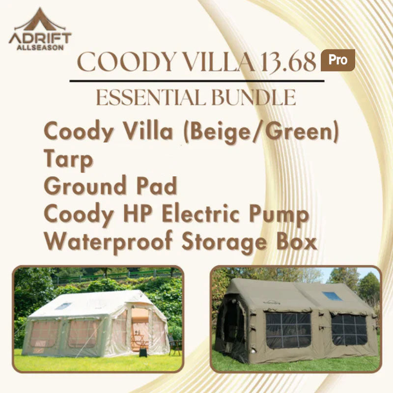 Coody 13.68 Pro Essential Bundle - Spacious & Comfortable Camping