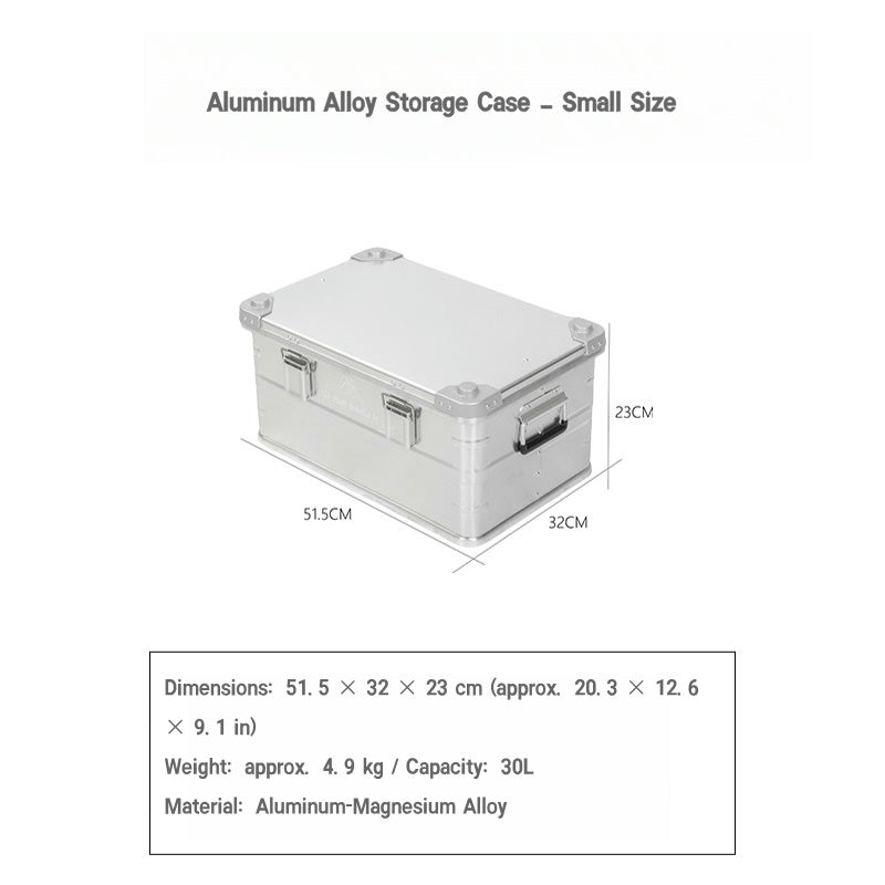 Aluminum Storage Box – Top-Open Design for Camping & Home Use