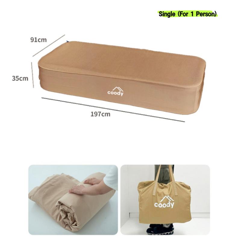 Coody Inflatable Mattress – Upgraded Auto-Inflating with Washable Cover