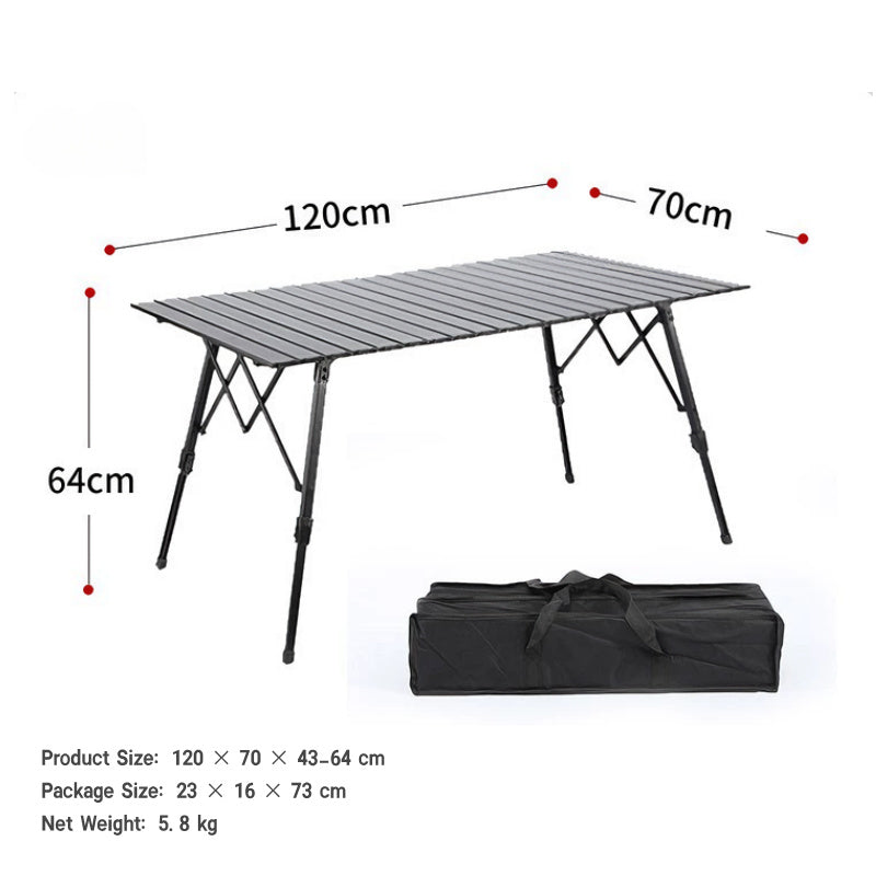 120cm Portable Folding Roll-Up Table