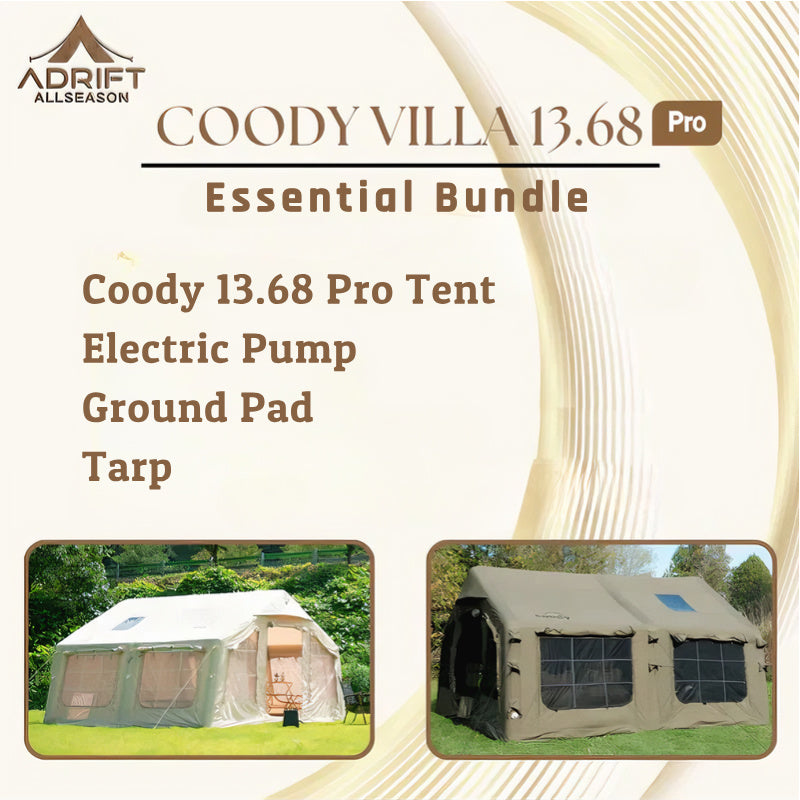 Coody 13.68 Pro Essential Bundle - Spacious & Comfortable Camping
