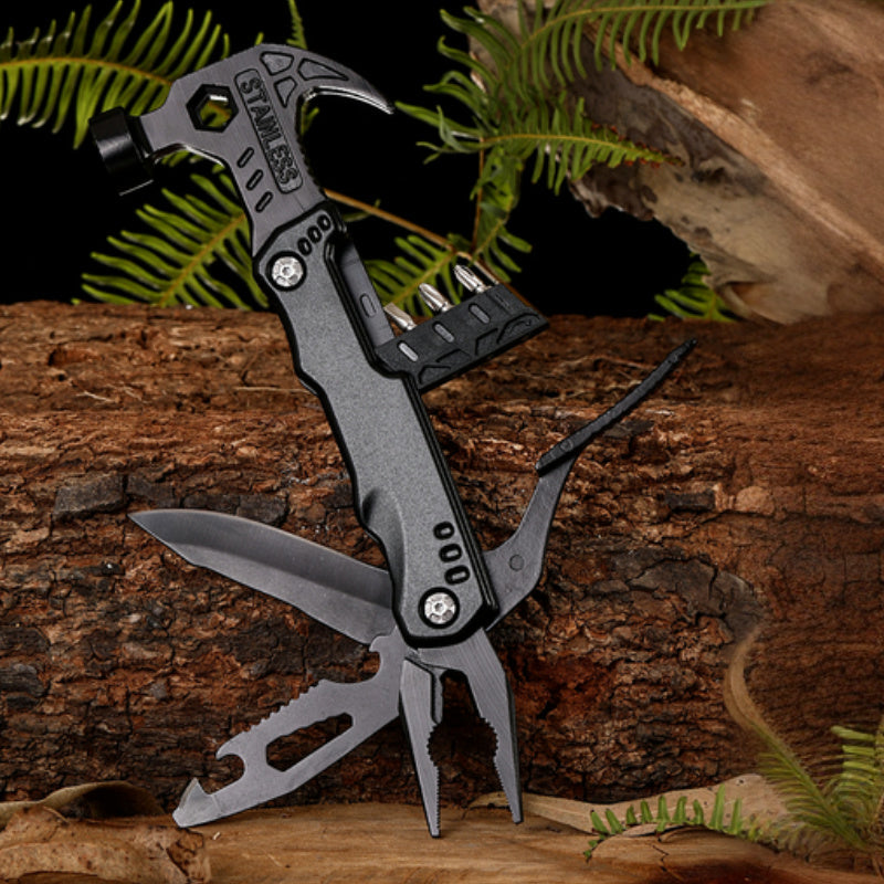 Hammer Tool – Folding Pliers, Screwdrivers & Opener for Camping & Emergency