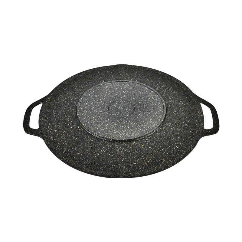 Maifan Stone BBQ Pan – Dual-Handle Non-Stick Cooking Plate