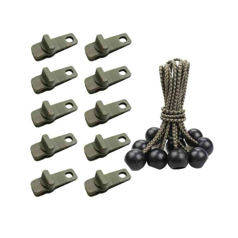 Tent Clip Set – Windproof Nylon Grips for Tarps & Awnings