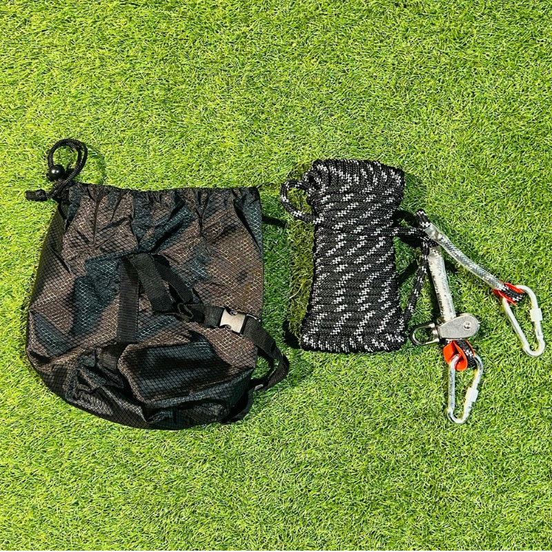 15m Reflective Dog Tie-Out Cable with Hooks & Pulley