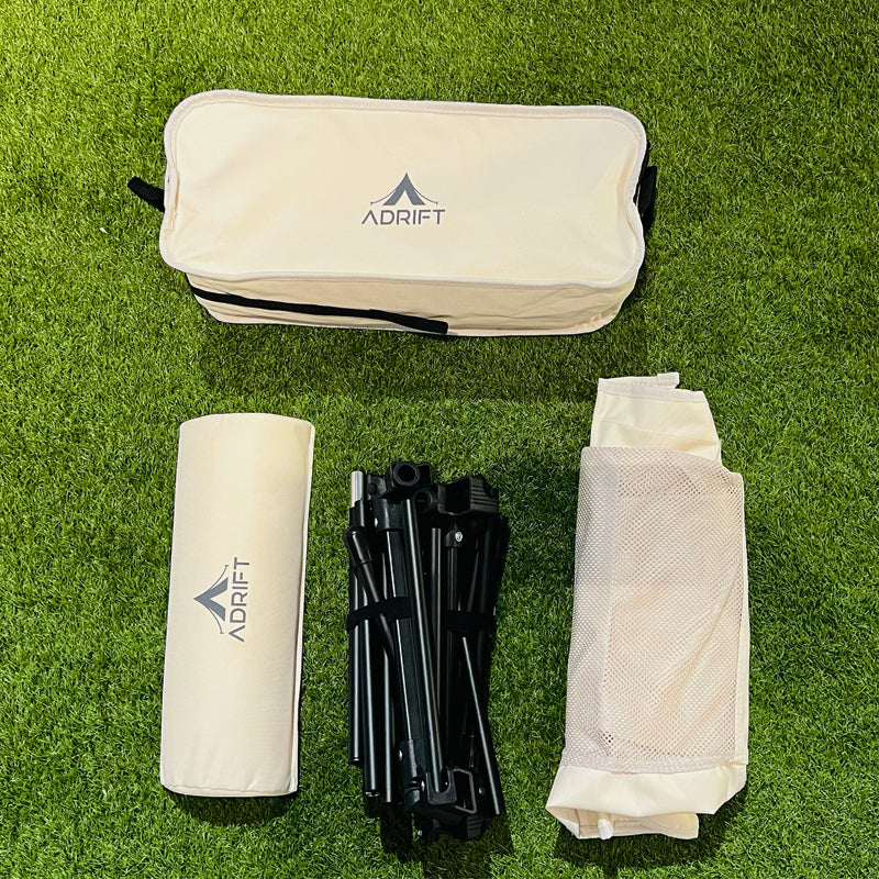 Adrift Foldable Moon Chair (Black/Cream)