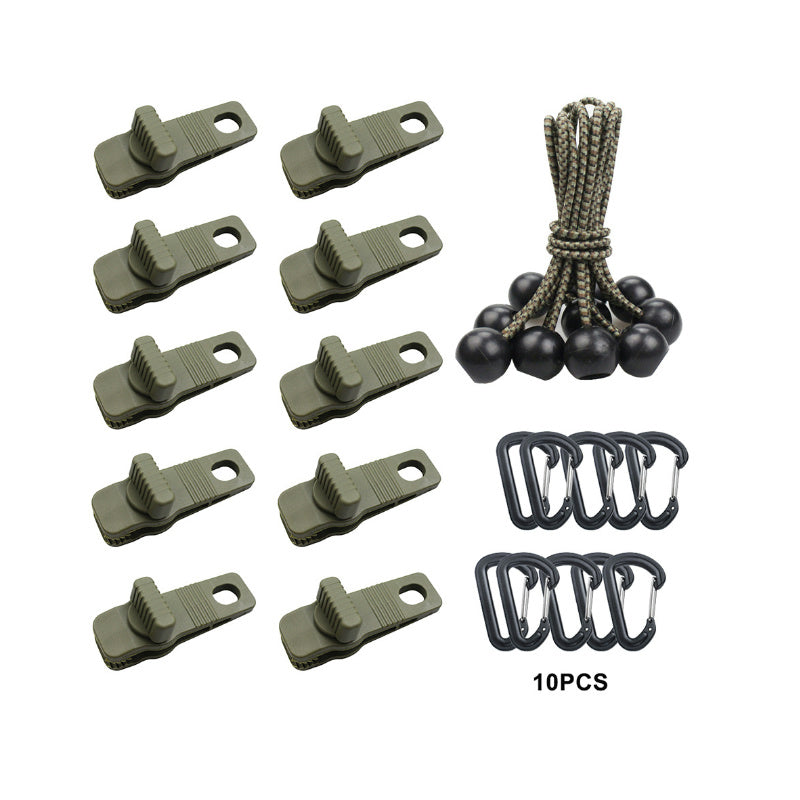 Tent Clip Set – Windproof Nylon Grips for Tarps & Awnings