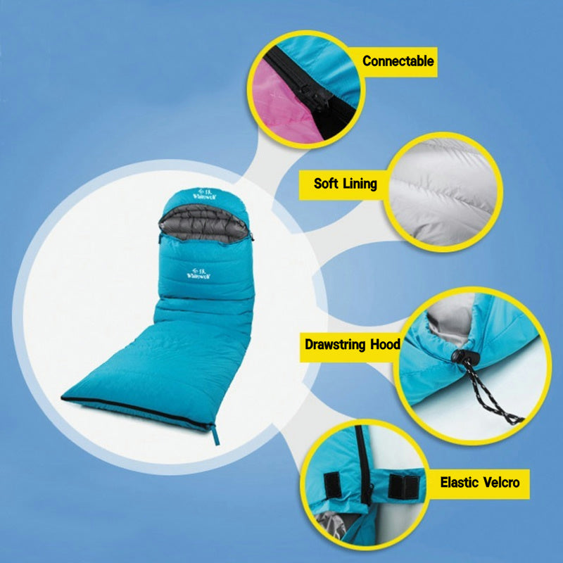 Duck Down Sleeping Bag 1800g – Compact, -25°C to -10°C