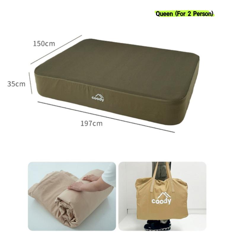 Coody Inflatable Mattress – Upgraded Auto-Inflating with Washable Cover