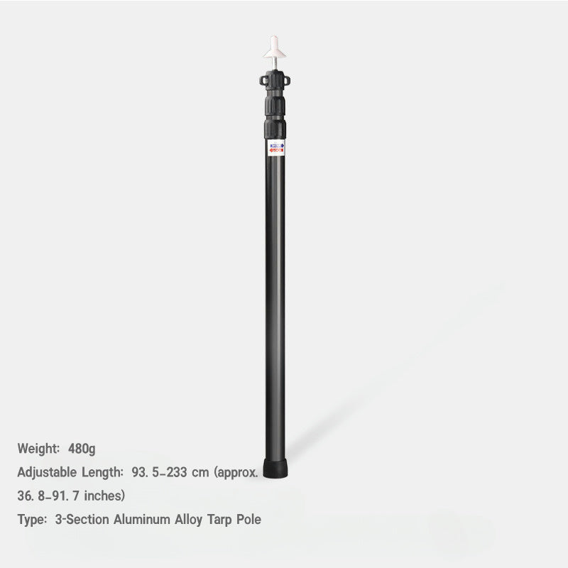 2-Pack Aluminum Tent Poles – Telescopic, for Tarp & Awning