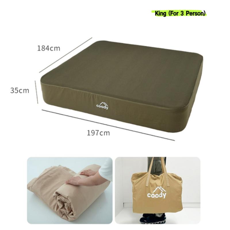 Coody Inflatable Mattress – Upgraded Auto-Inflating with Washable Cover