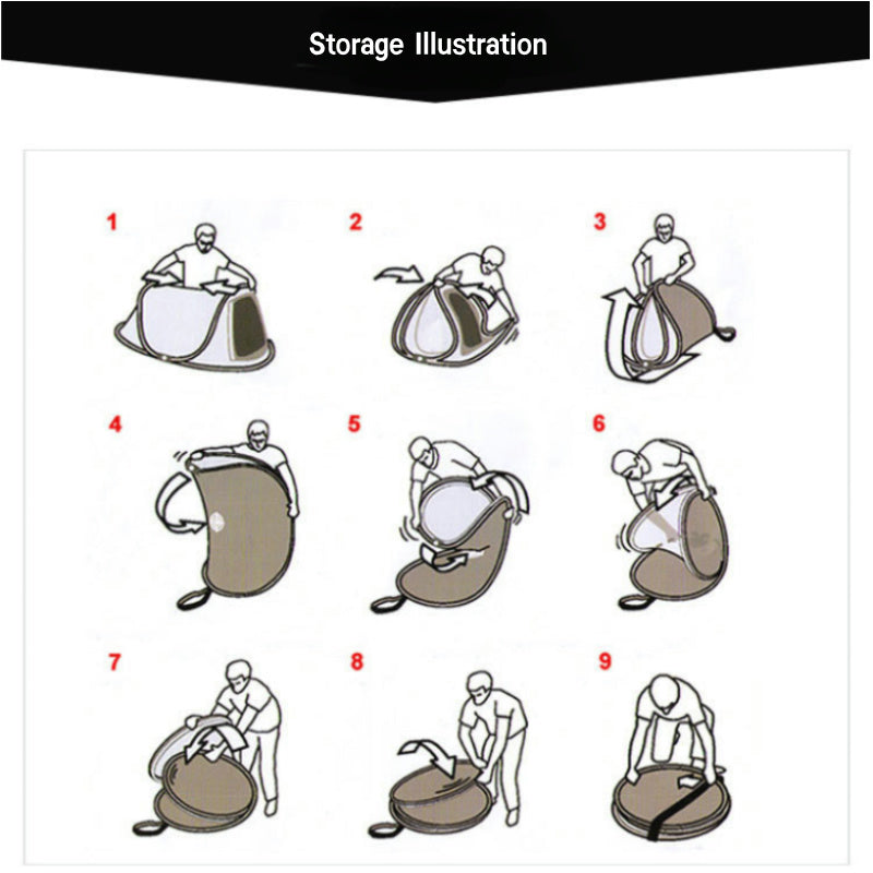 5–6 Person Traditional Pop-Up Tent – Instant Setup for Family Camping