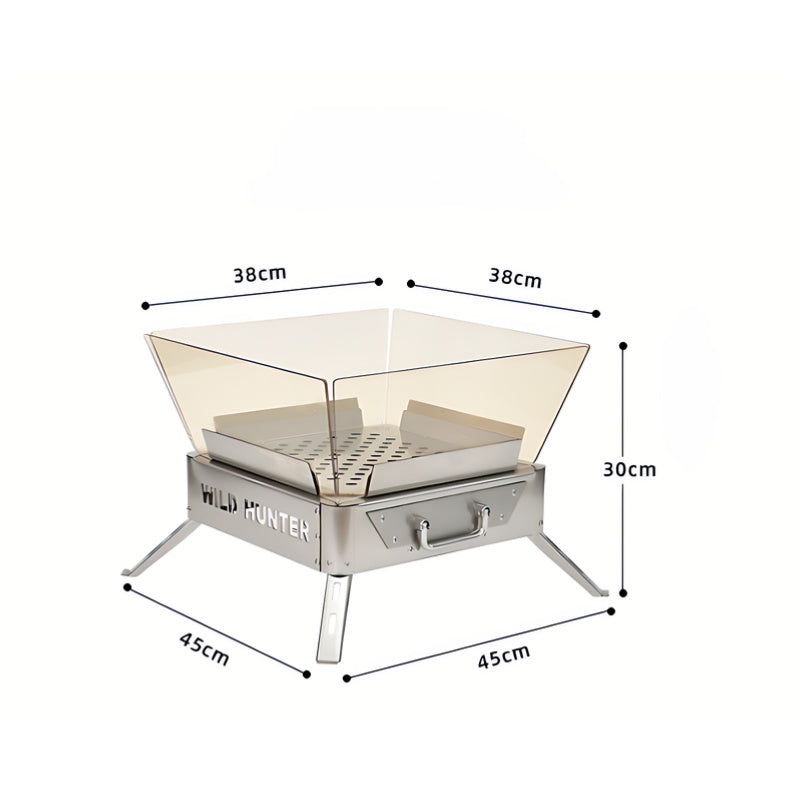 Wild Hunter | Outdoor Camping Fire Pit with Microcrystalline Glass