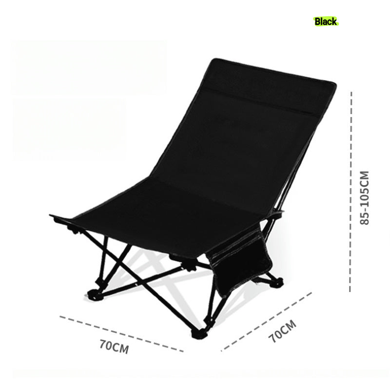 4-Position Folding Recliner – Camping Chair with Support
