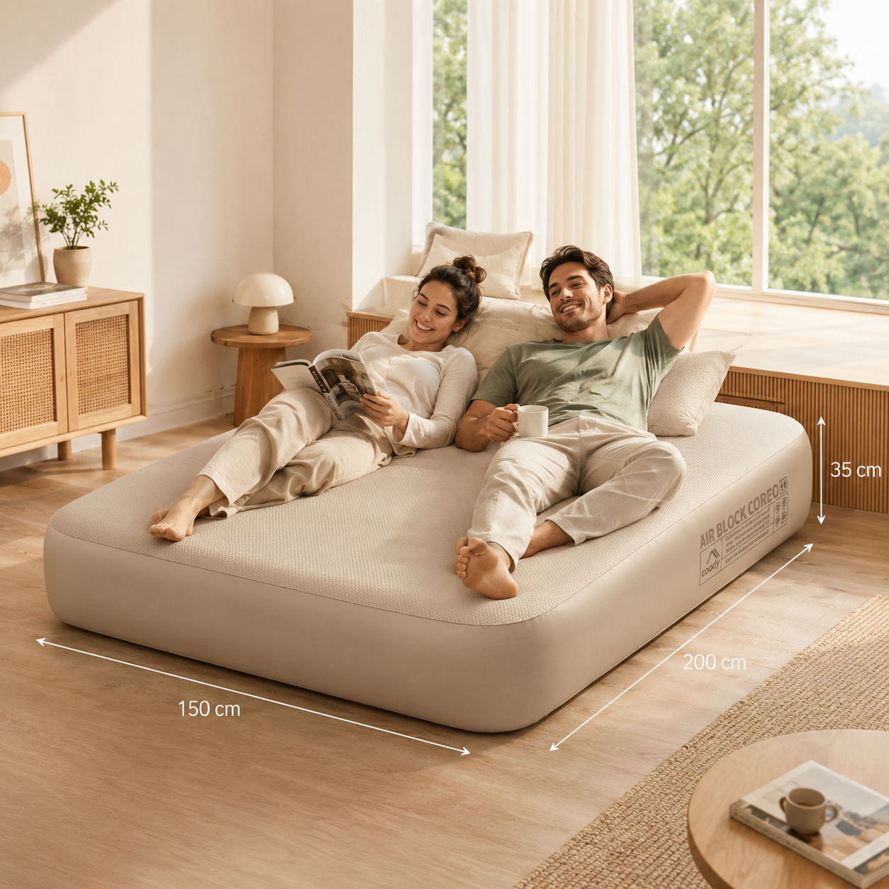 Coody Coreo Air Mattress Full-Cover Mattress Cover