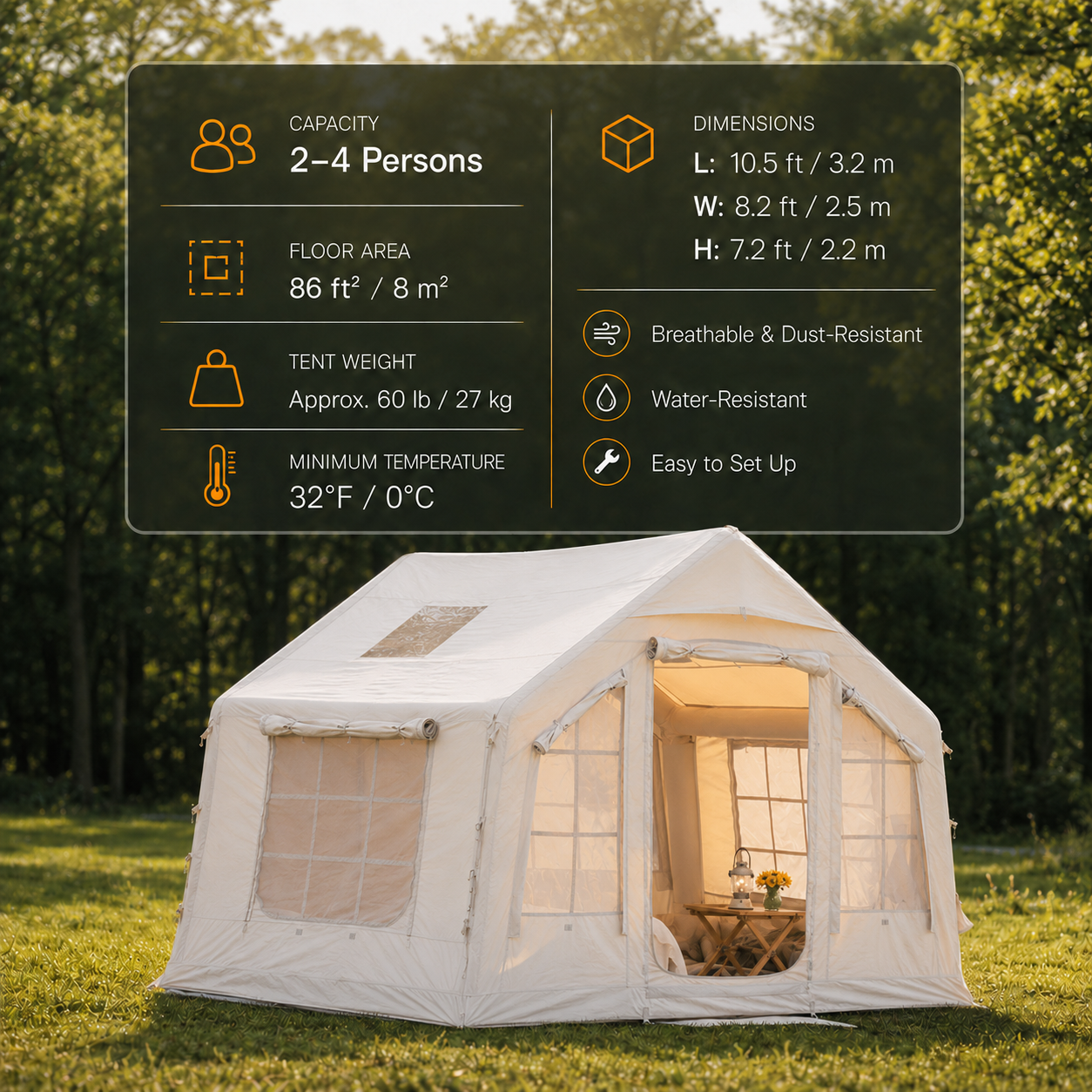 Coody 8.0 Inflatable Tent - Terra