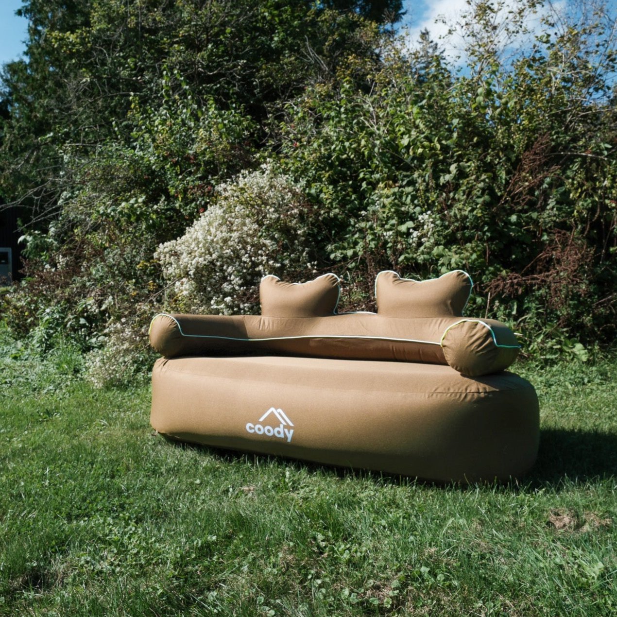 Coody Inflatable Double Sofa Auto Pump, Portable for Camping and Outdoor Use