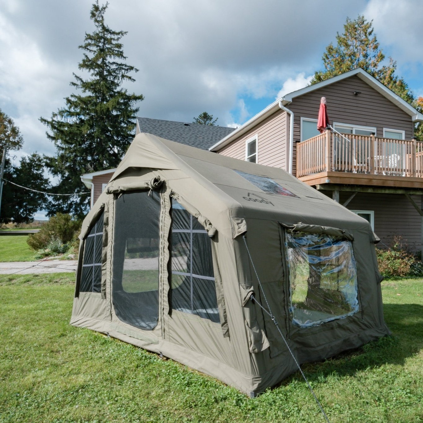 Coody 8.0 Inflatable Tent - Terra | All-Season Tent for Winter Camping ...