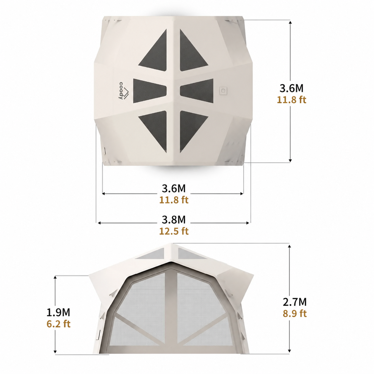 Coody Hubshelter Pro Inflatable Tent