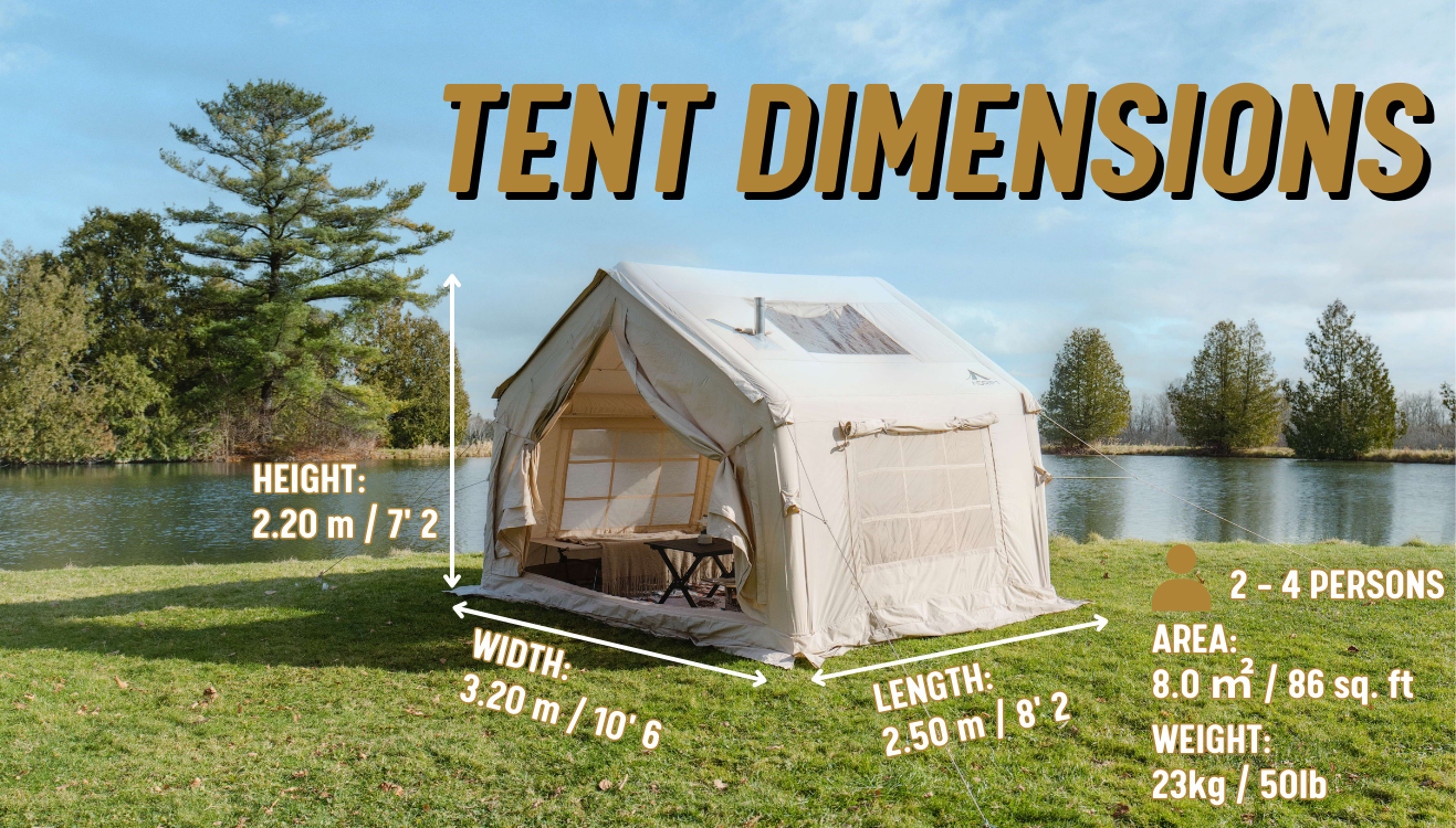 Inflatable Tent Nest 8.0 - {9} | winter camping tent |  glamping tent