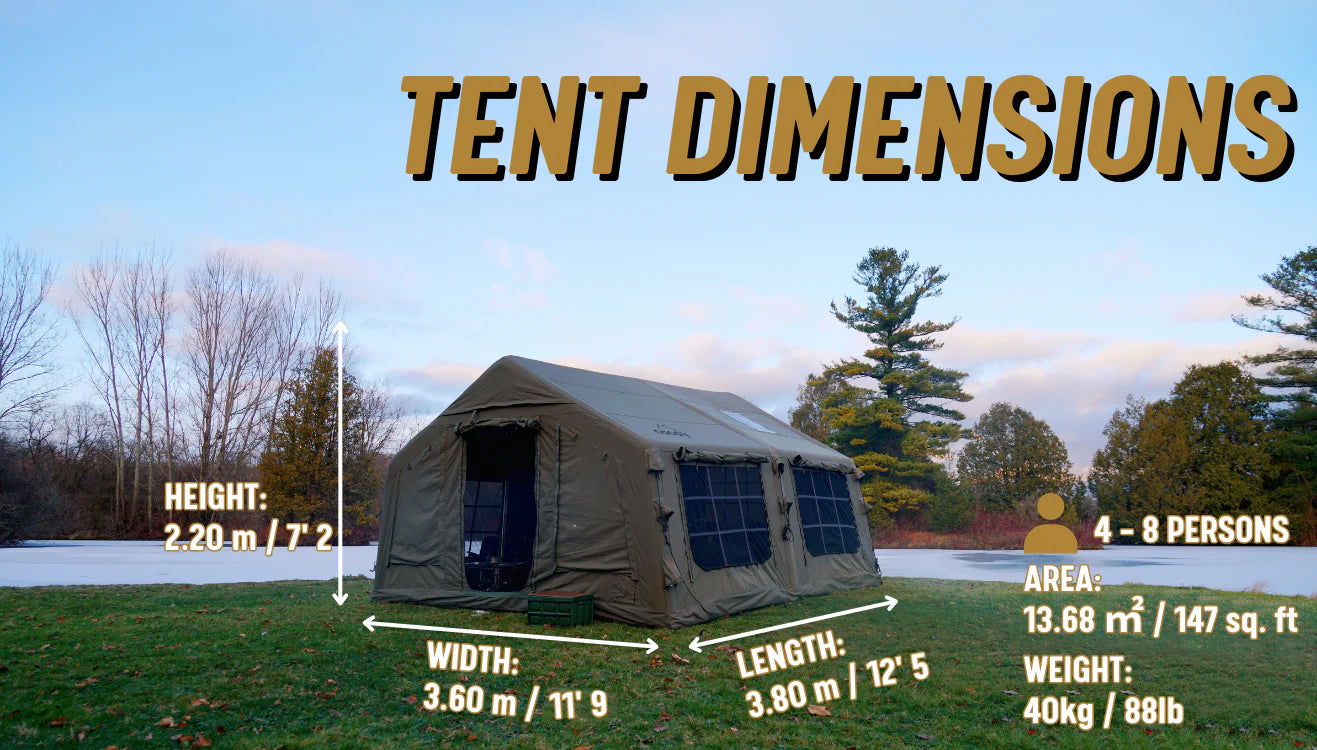 Coody 13.6 Inflatable Tent - Villa - {9} | winter camping tent |  glamping tent